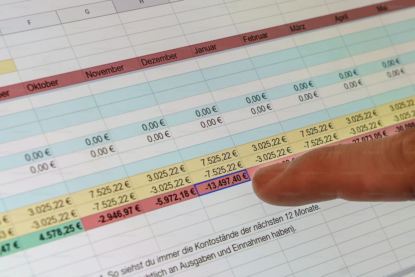 Payroll figures being reconciled line by line